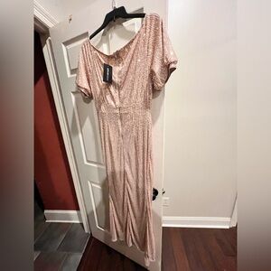 Rose gold formal dress size XL from XPLUSWEAR.  New with tags